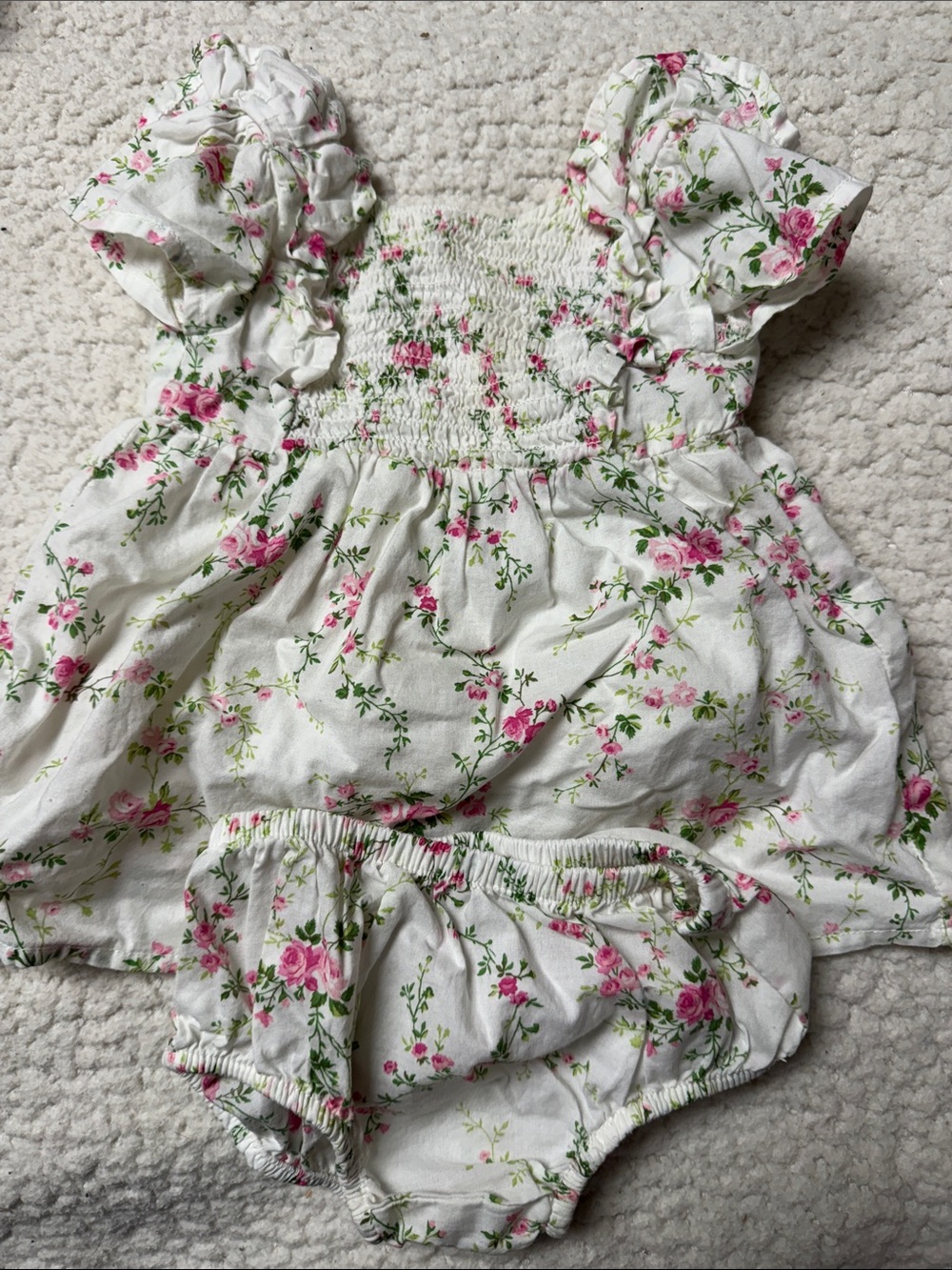 0-3 mo Floral Dress and Bloomers